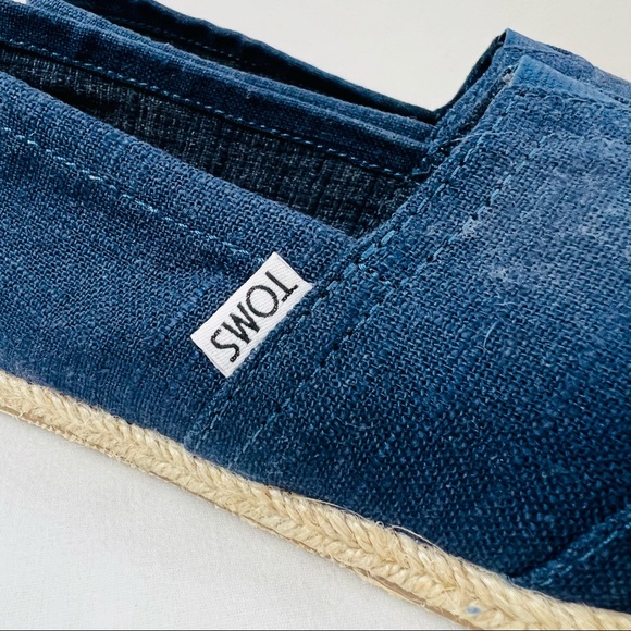 TOMS Men’s Jean and Jute Lining Shoes - Picture 7 of 12